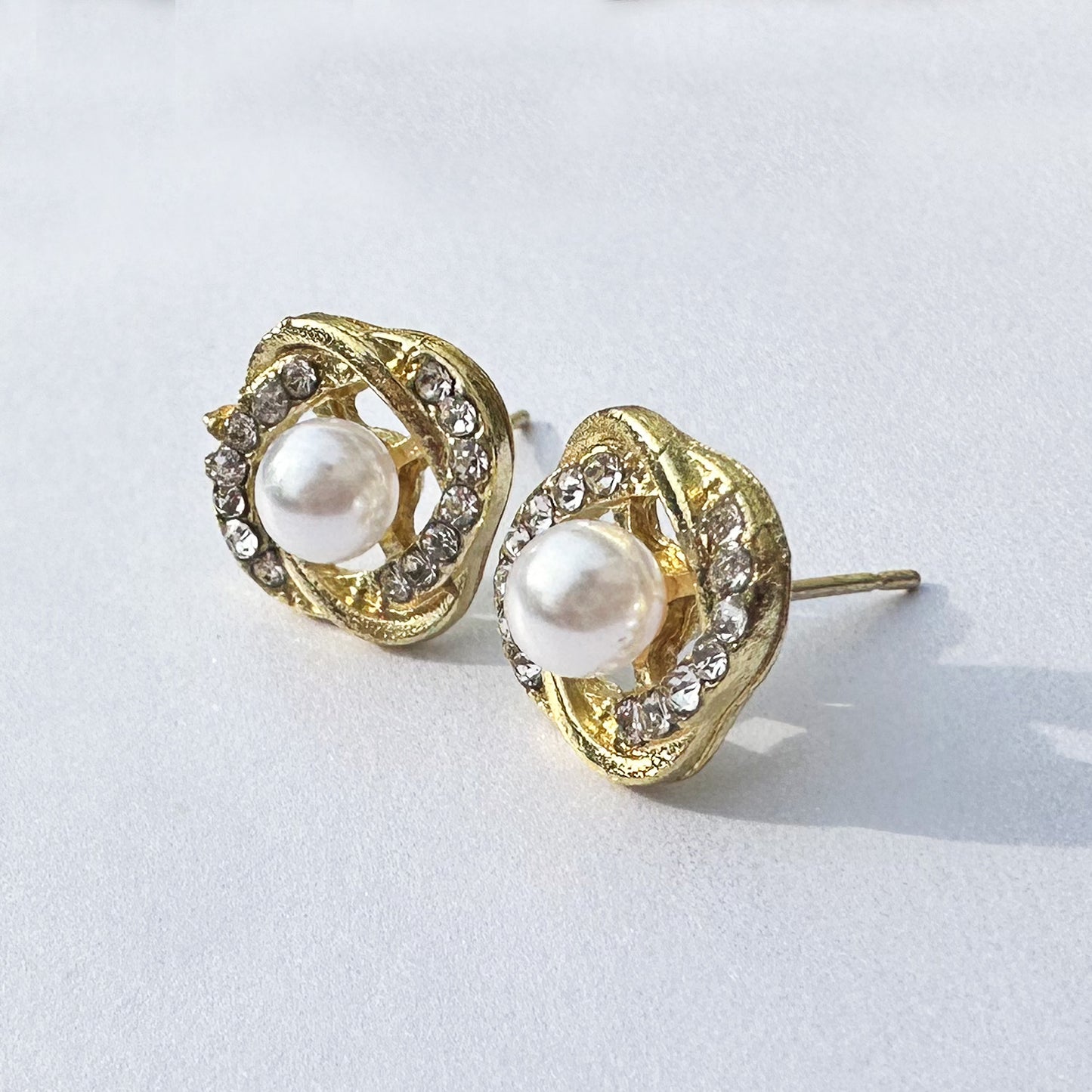ジルコニア&パールピアス/peony