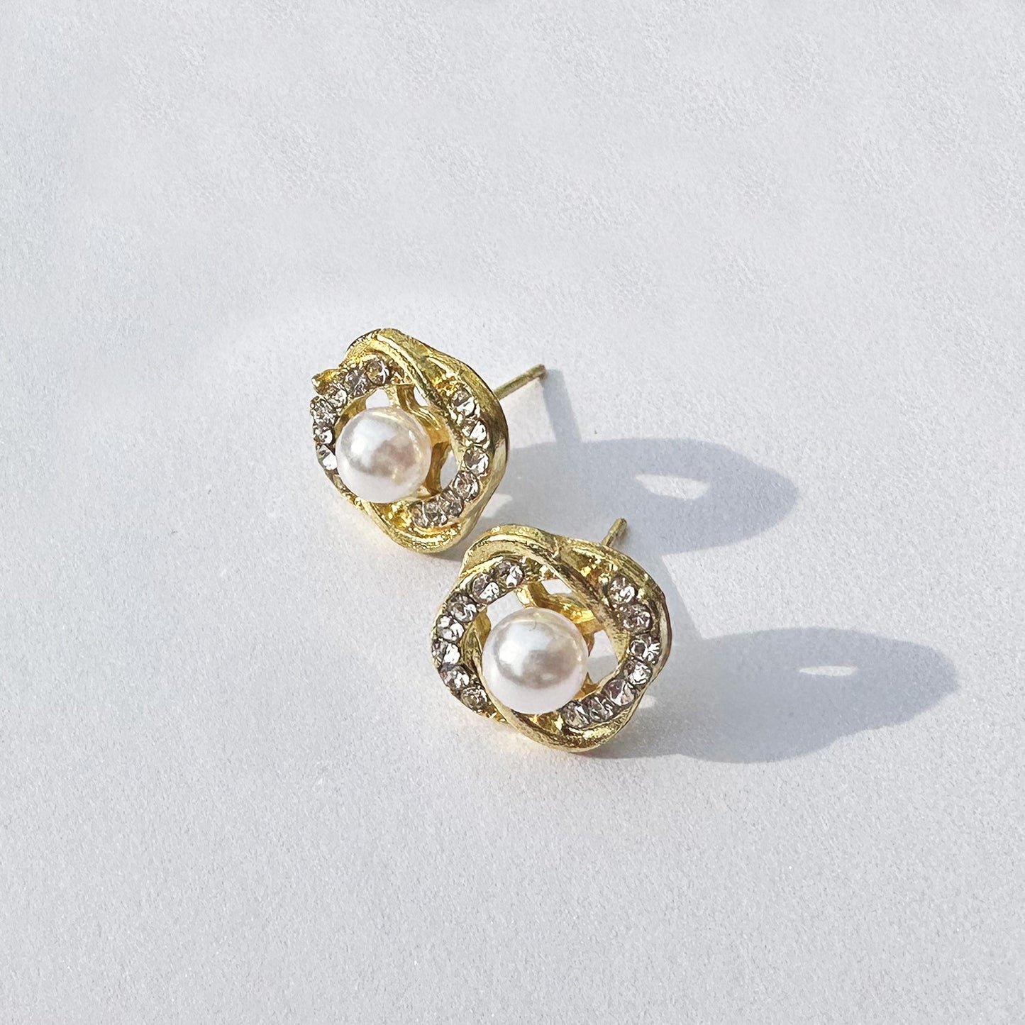 ジルコニア&パールピアス/peony