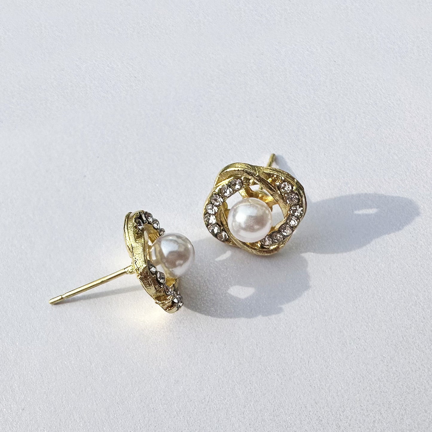 ジルコニア&パールピアス/peony