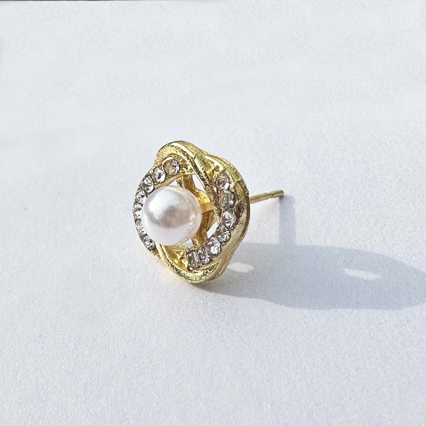 ジルコニア&パールピアス/peony