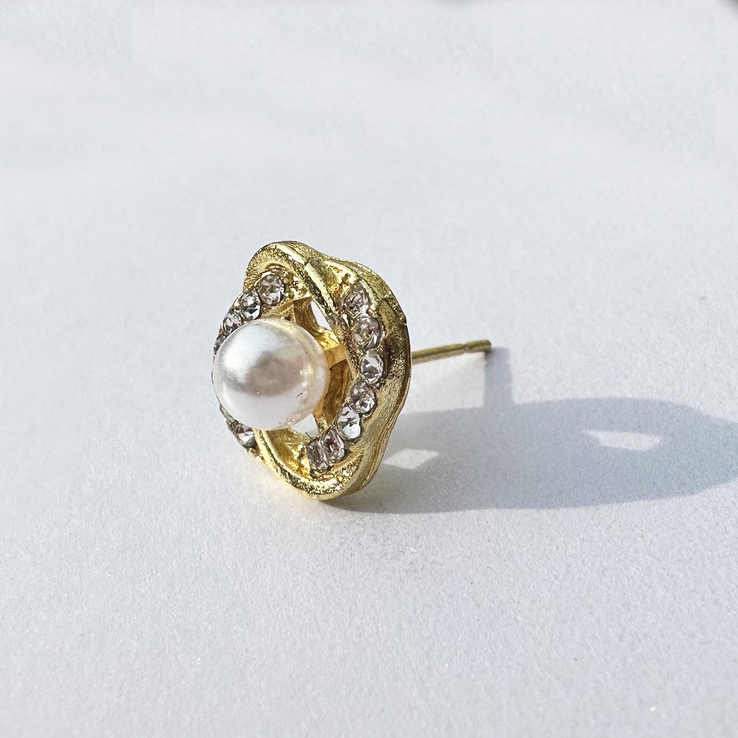 ジルコニア&パールピアス/peony