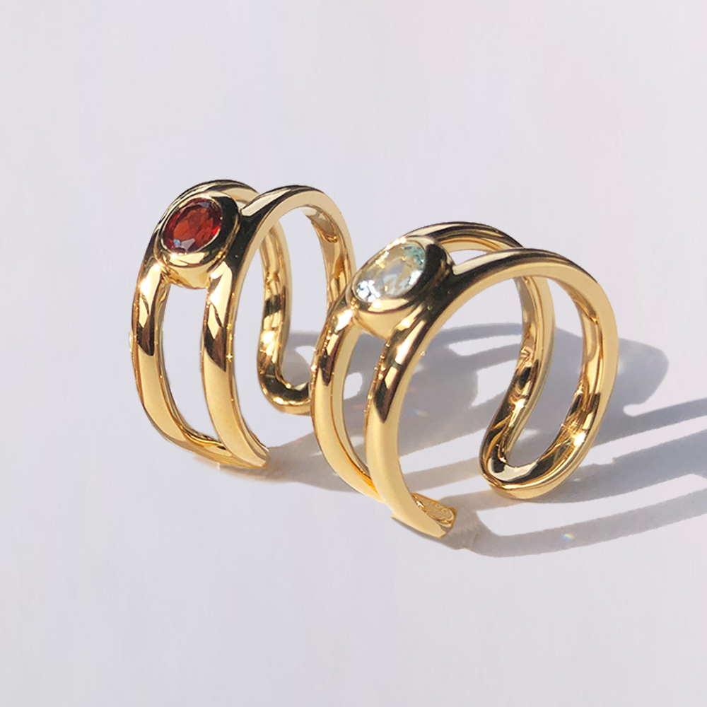 <Shoko's Design> bind with oval gold #authentic
