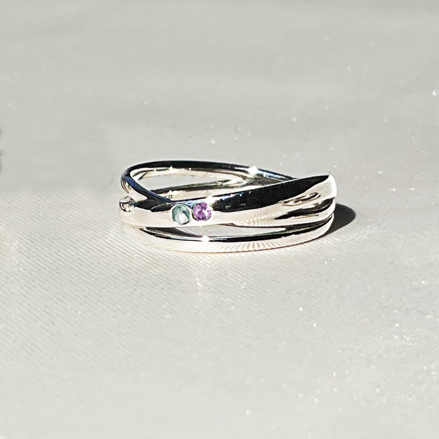 <Rumi's Design> 2 stones combination #authentic