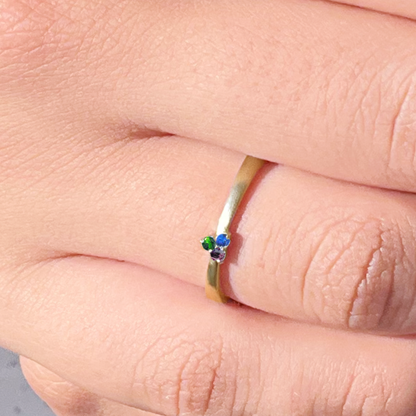 <Hitomi's Design> 3 stones combination #authentic