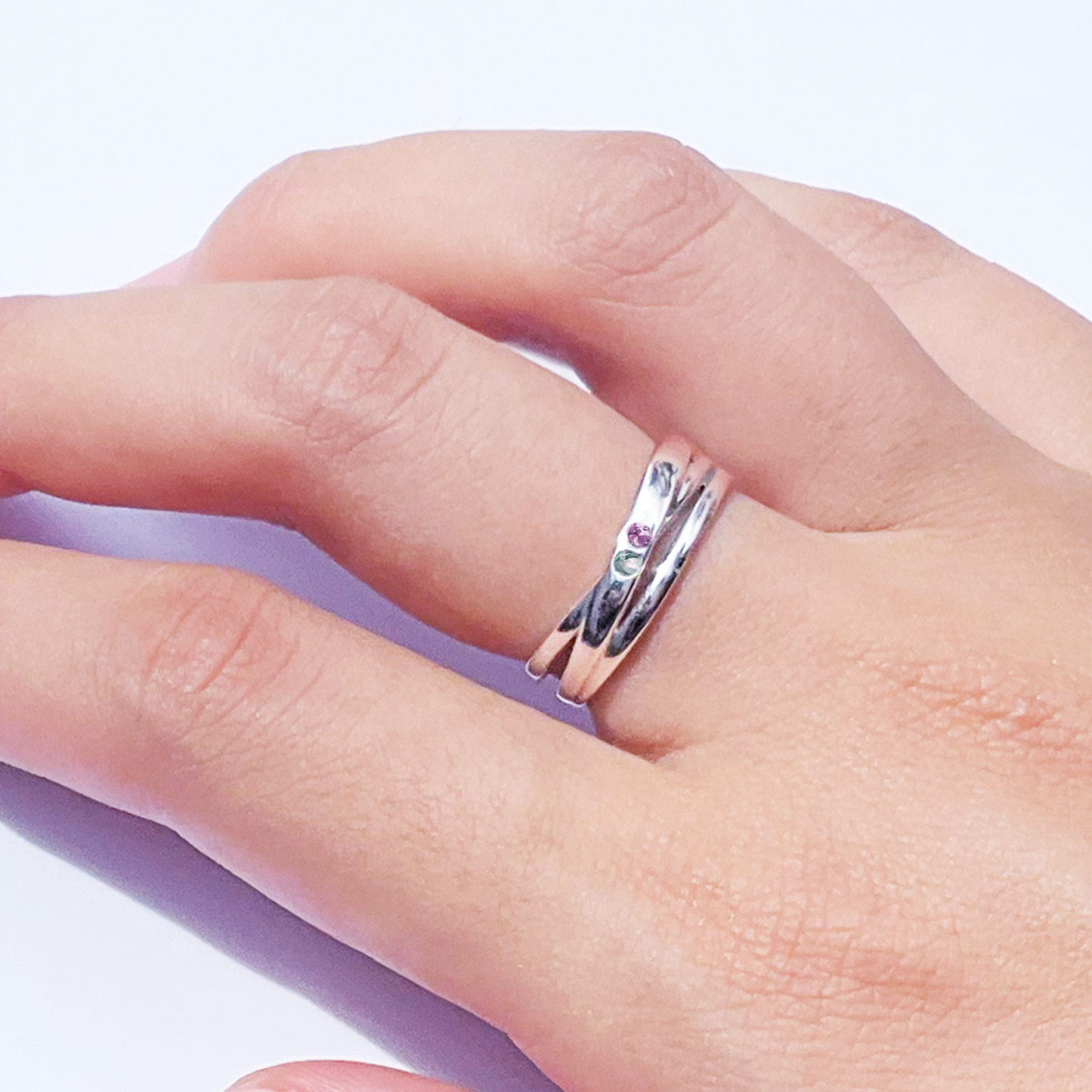 <Rumi's Design> 2 stones combination #authentic