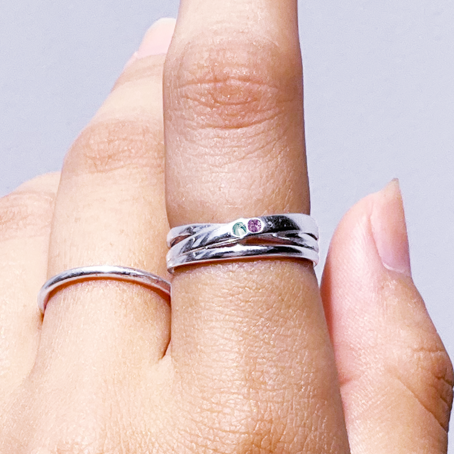 <Rumi's Design> 2 stones combination #authentic