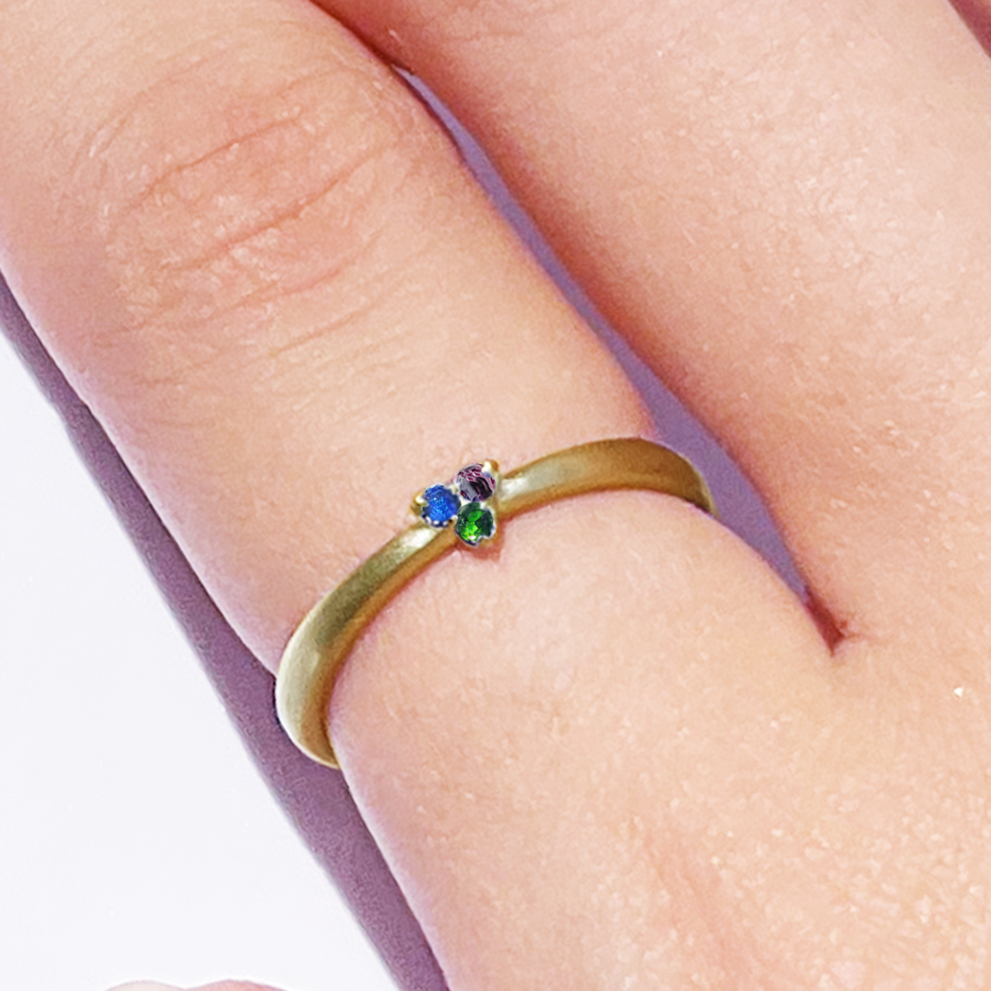 <Hitomi's Design> 3 stones combination #authentic