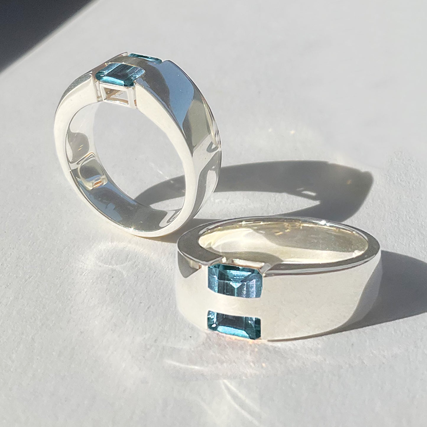 [Blue topaz] hide and sparkle silver #exploring