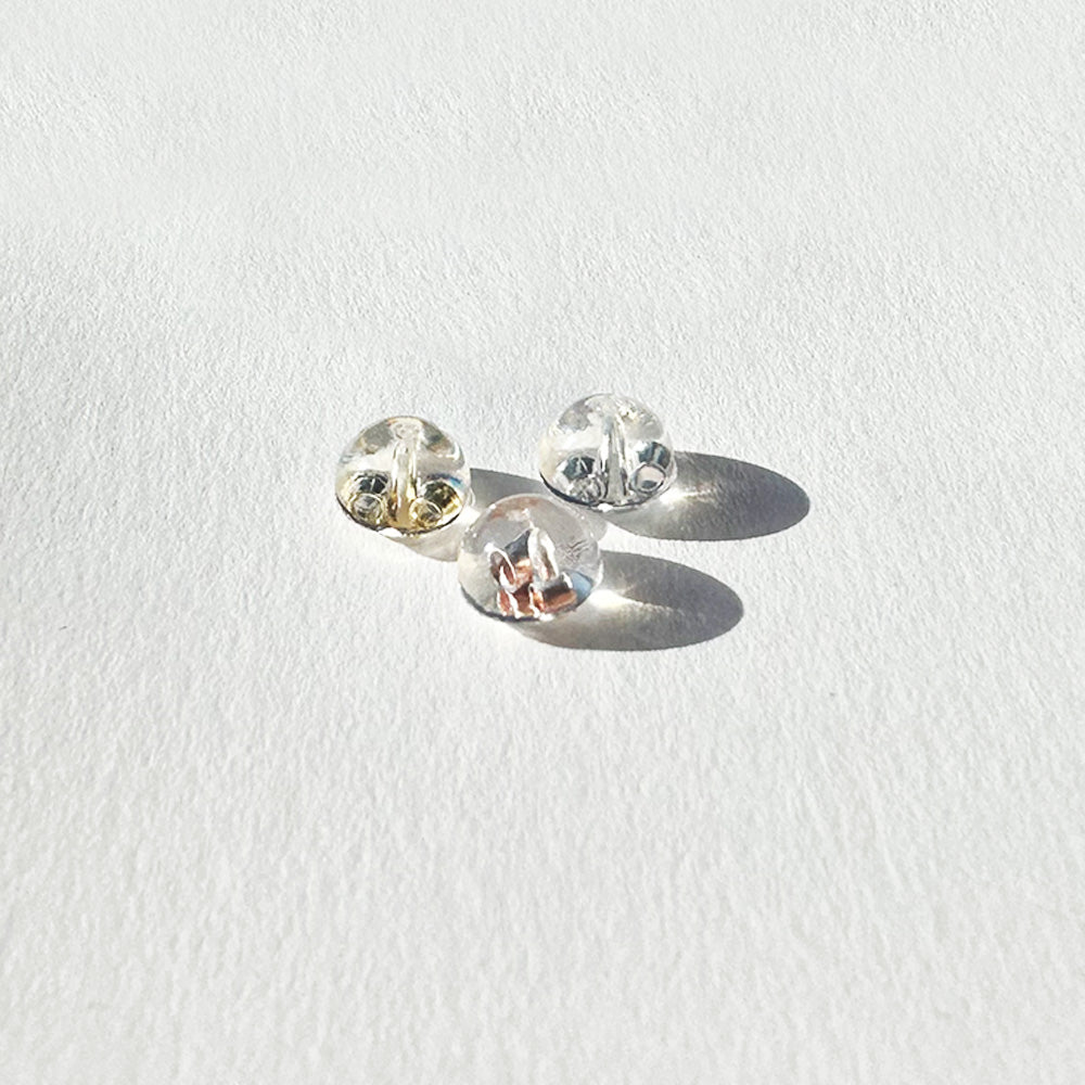 [ルビー] Circle & float pierced earring