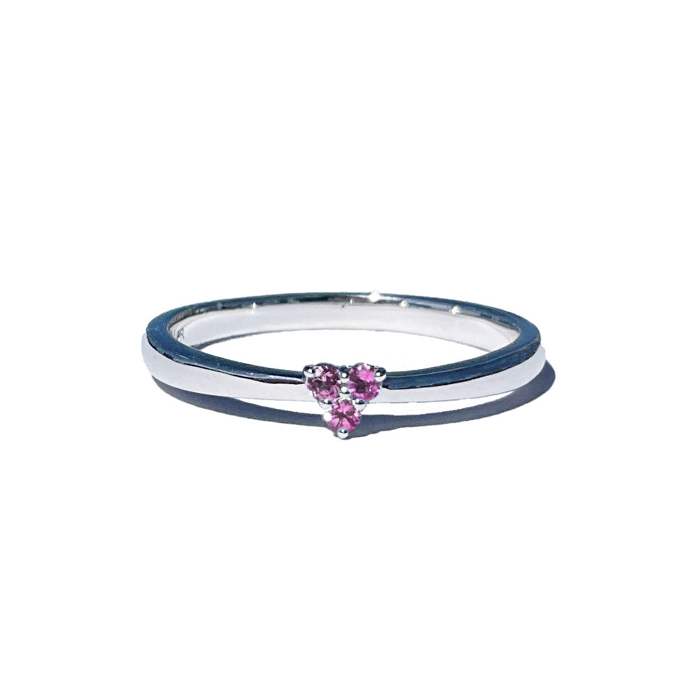 [アメジスト] 3 stones combination silver #authentic