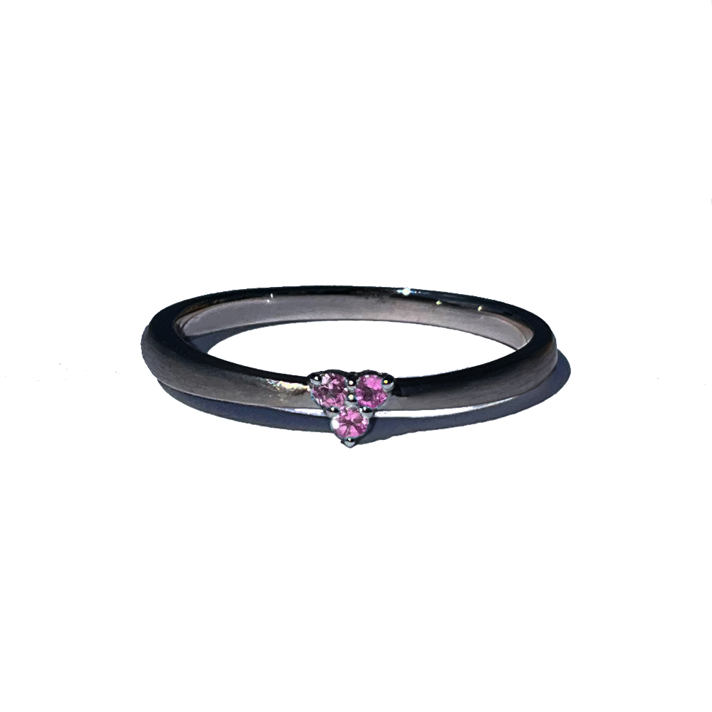 [アメジスト] 3 stones combination silver #authentic