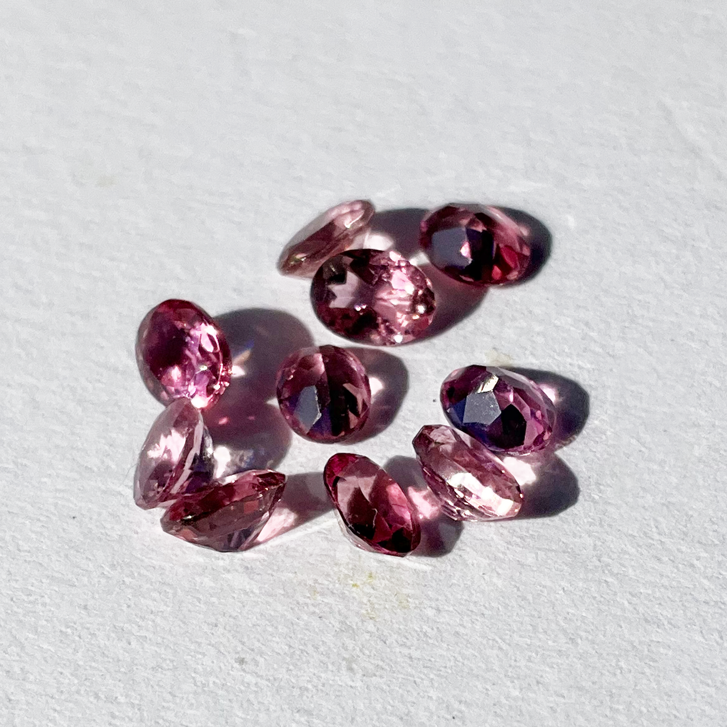 [Pink tourmaline] bind with oval silver #authentic