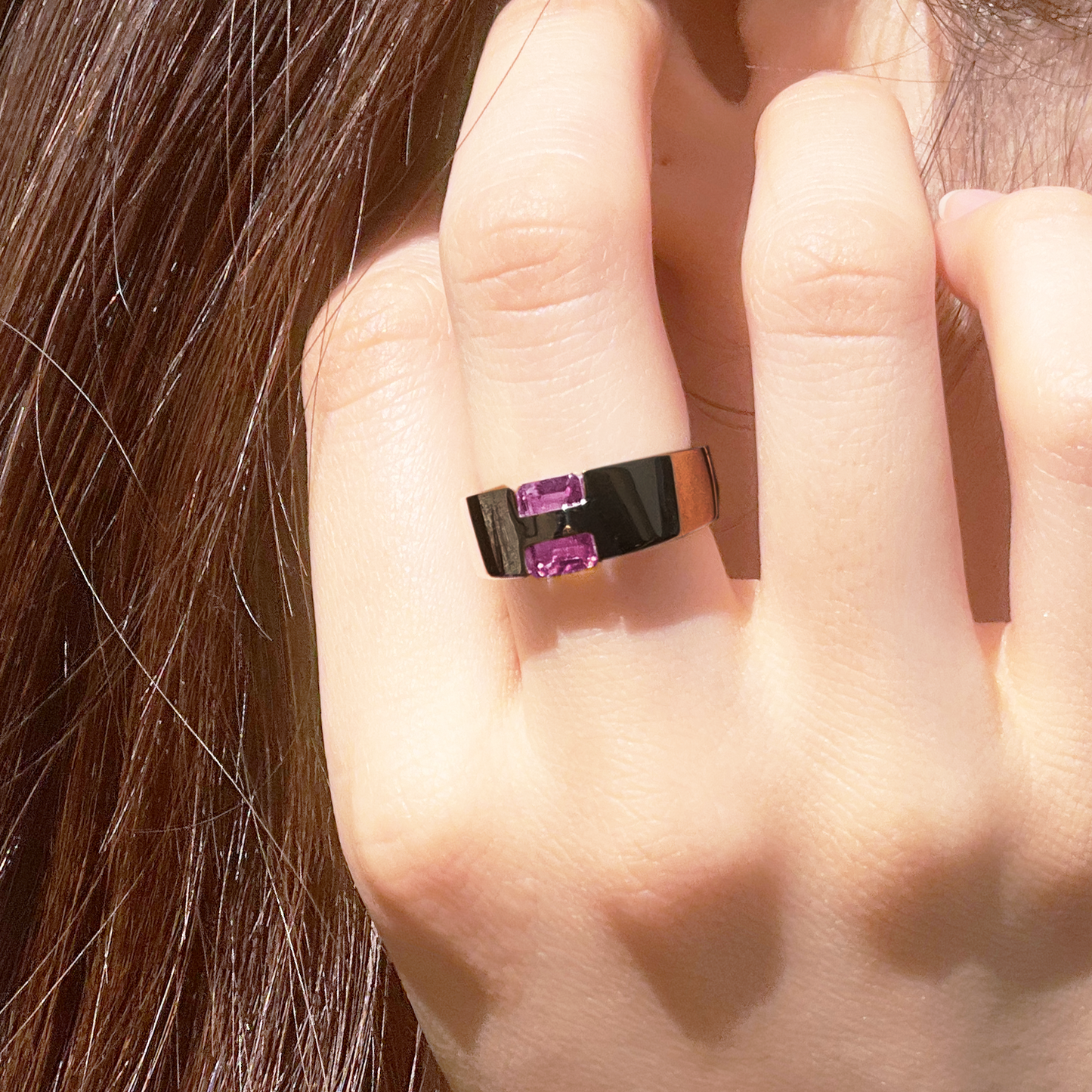 [Amethyst] hide and sparkle silver #exploring