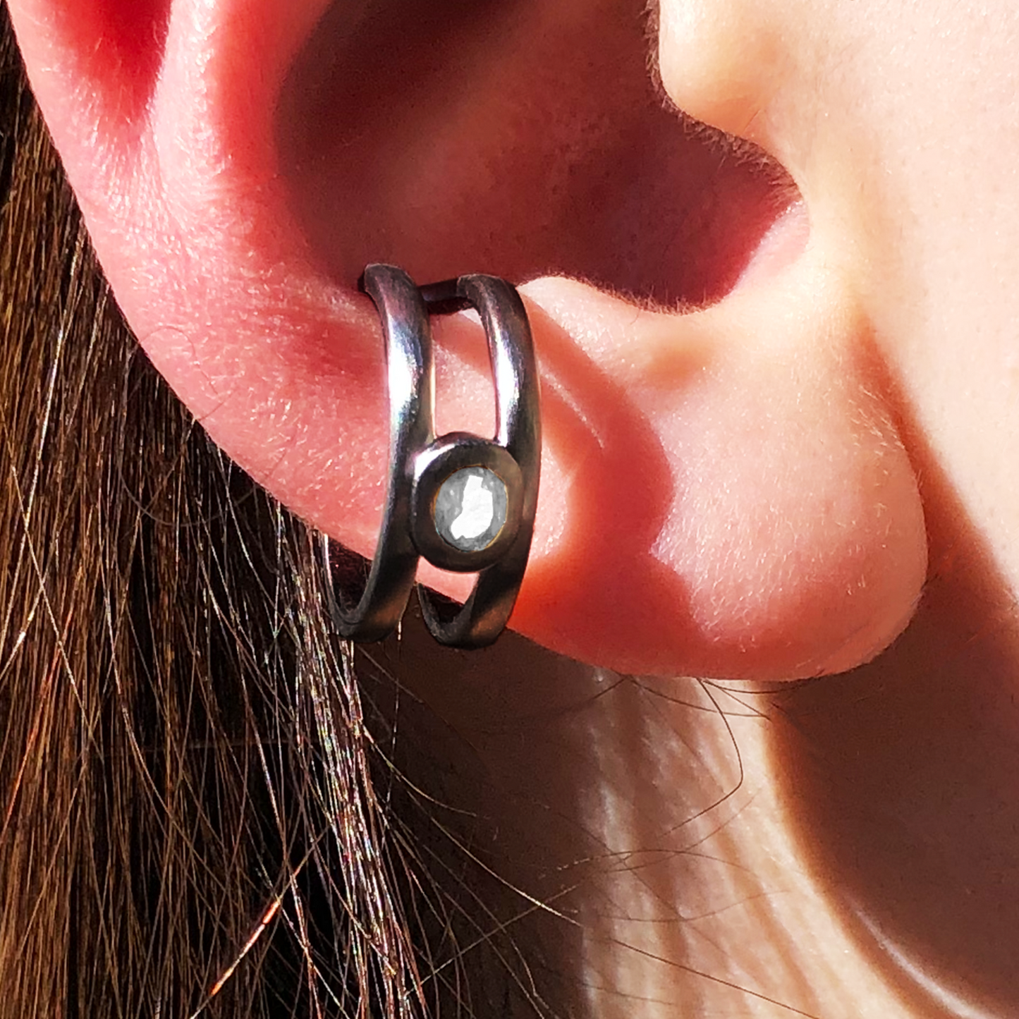 [Moonstone] bind with oval silver #authentic