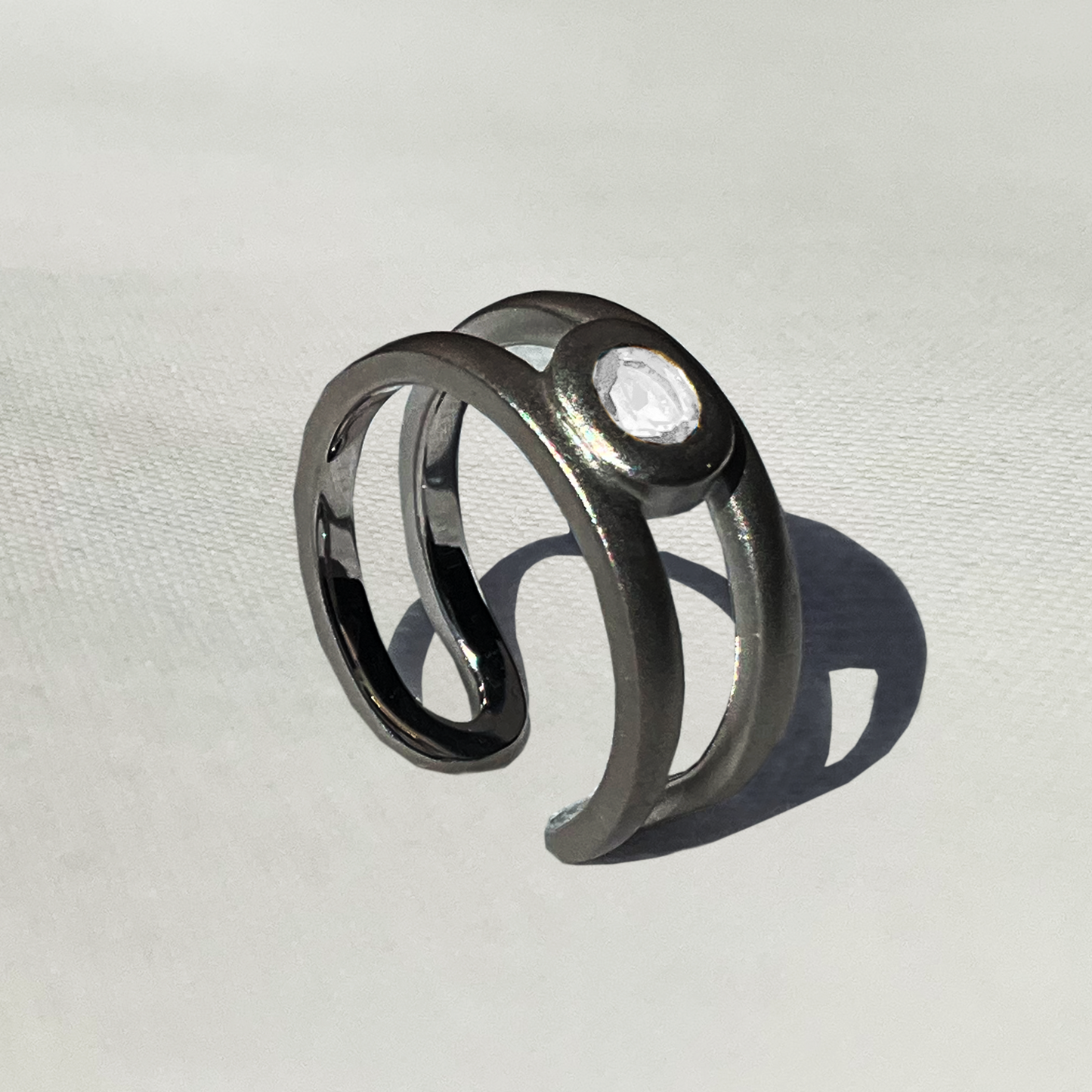 [Moonstone] bind with oval silver #authentic