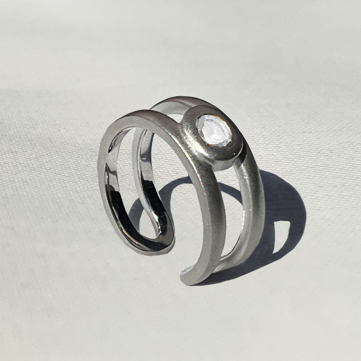 [Moonstone] bind with oval silver #authentic