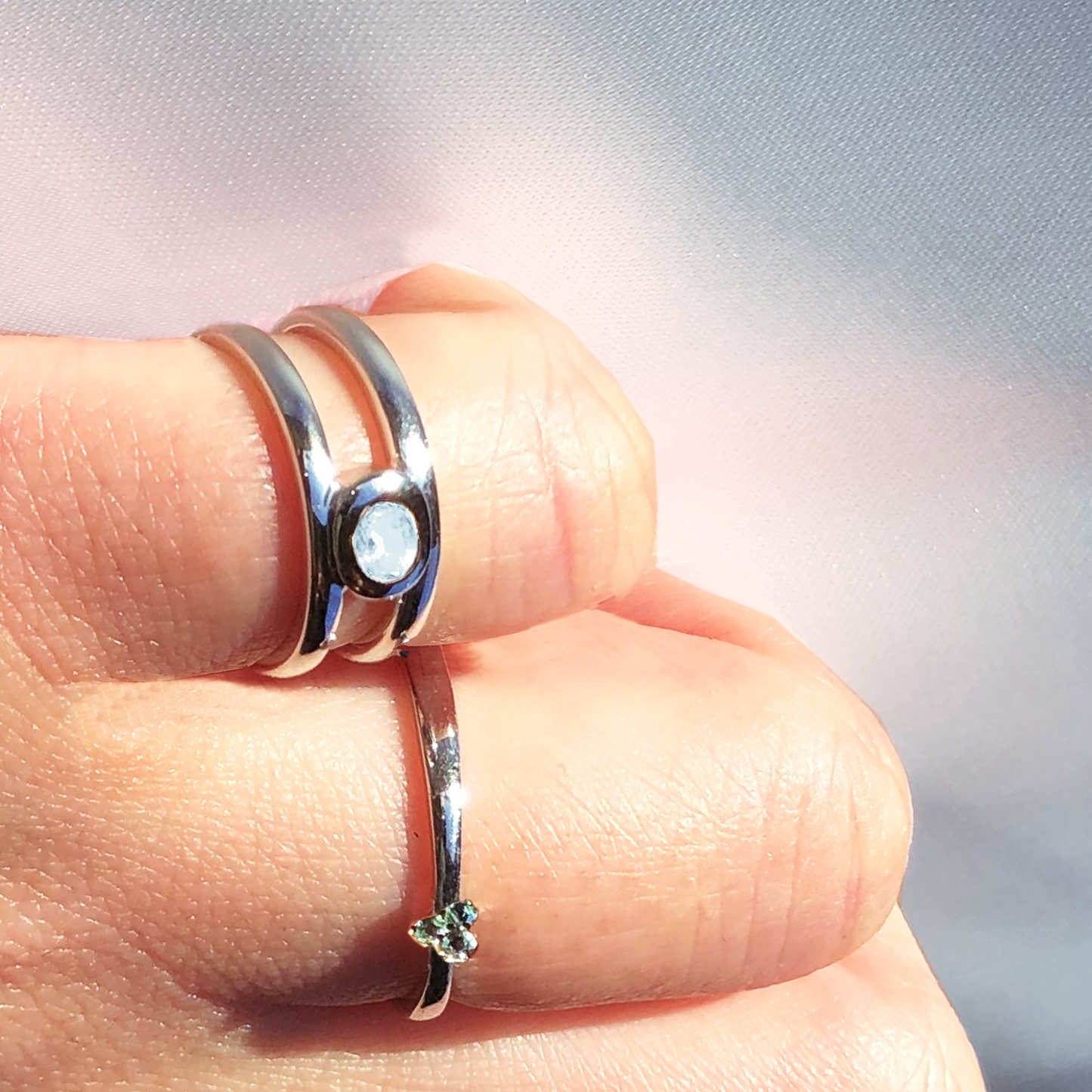 [Moonstone] bind with oval silver #authentic