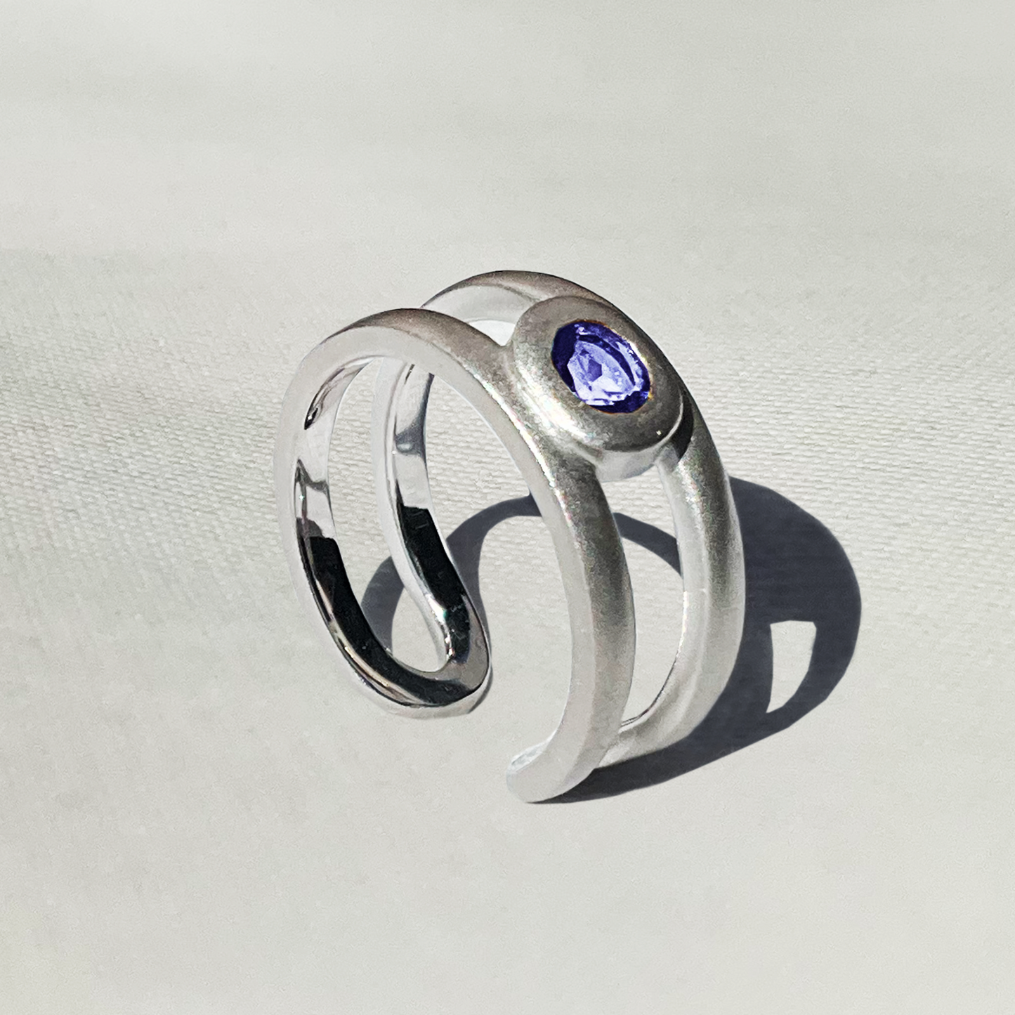 [Tanzanite] bind with oval silver #authentic