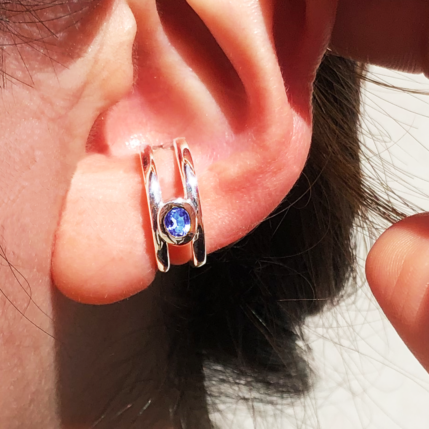 [Tanzanite] bind with oval silver #authentic