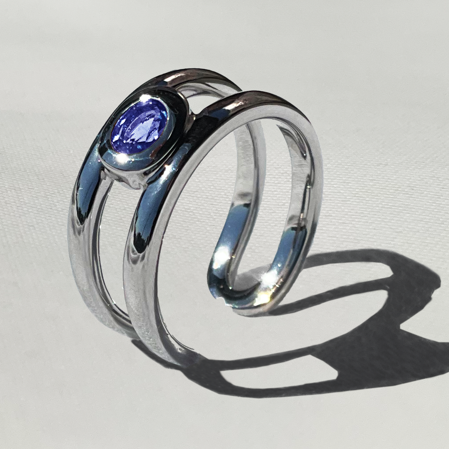 [Tanzanite] bind with oval silver #authentic